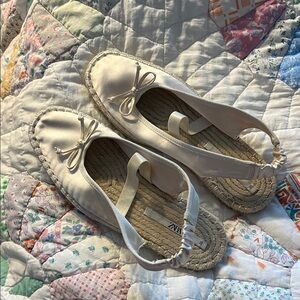 Zara ballet flats silk